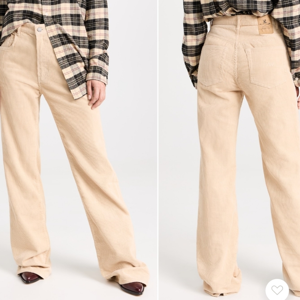 Denimist Dena Wide Leg Corduroy Pants Size 30 Inseam 35"